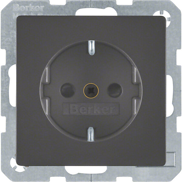 Hager/Berk SCHUKO-Steckdose anth/sa 47236086